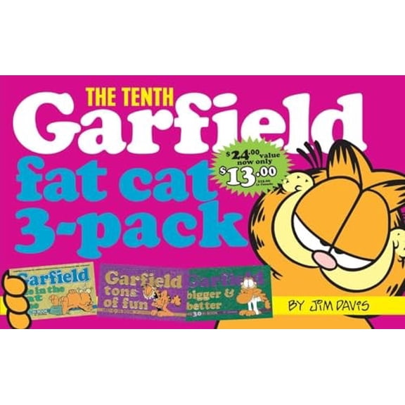 Pre-Owned Garfield Fat Cat 3-Pack #10 : Contains: Garfield Life in the Fat Lane (#28); Garfield Tons of Fun (#29); Garfield Bigger and Better (#30))