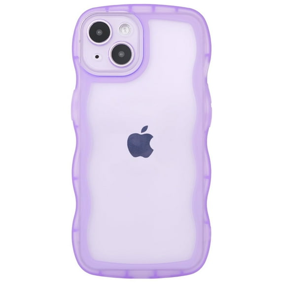 TIANLI for iPhone iPhone 14 Case,Cute Silicone Case for iPhone 14, Shockproof Protective Phone Case for iPhone 14, Clear/Purple