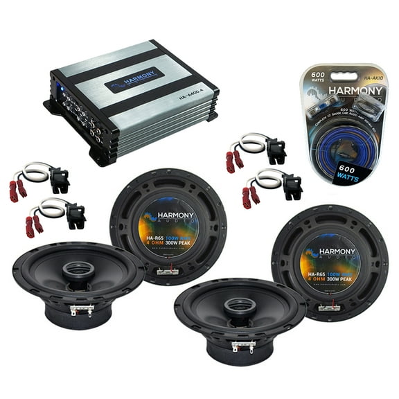 HA-65 Chevy Trailblazer 02-09 6.5" 300W, 800W Speaker Sub Amp & 10 Gauge Amp Kit