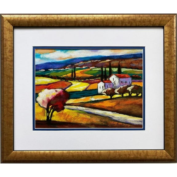 Slava Brodinsky "Meadows" Framed Hand Signed & # Serigraph Generic