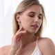 thumbnail image 2 of Chunky Gold Hoop Earrings For Women, Lightweight Waterdrop Hollow Open Hoops Earrings Fashion Jewelry For Women Girls, 2 of 4