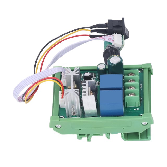 Controlador de velocidad de motor PWM, placa de control tipo riel, fuerte conectividad, regulador de motor, 10 A, CC 12 V-55 V