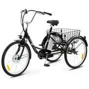 Viribus 24" Electric Tricycle for Adults with 250W Motor 36V 10Ah Battery