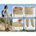 thumbnail image 5 of Rosvigor Capris for Women High Waisted Drawstring Athletic Pants Quick Dry Hiking Travel Capris Pants with Pockets, 5 of 7