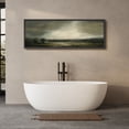 thumbnail image 5 of Large Framed Canvas Print Moody Countryside Storm Canvas – Dramatic Rural Landscape with Dark Clouds Wall Art Decorative Ready to Hang Painting for Living room Bedroom - 60"x20" Black Frame, 5 of 9