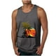 thumbnail image 1 of Tanques para Hombre para el Verano Solto Chaleco Impresión Deportivo Cuello Redondo, Casual, 1 of 4