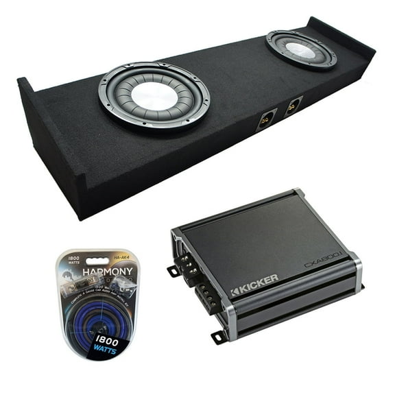 2015 - 2025 Ford F150 Super Crew Harmony HA-F124 Dual 12" Sub Box CXA800.1 Amp
