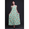 thumbnail image 3 of Bimba Robe Longue Décontractée en Rayonne Florale pour Femmes Bretelles Spaghetti Maxi Robe d'Été-grande, 3 of 4