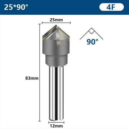 

Chamfer Cutter with Brazing Carbide Blade 16-40mm 6090° 1216mm Shank 46 Flute