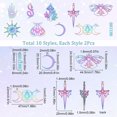 thumbnail image 2 of 20Pcs 10 Style 304 & 201 Stainless Steel Pendants Laser Cut Butterfly & Mushroom & Beetle Rainbow Color 22~46x13.5~47x1~1.5mm Hole: 1.4~1.8mm 2pcs/style, 2 of 6