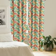 thumbnail image 2 of Ambesonne Fitness Curtains, Colorful Spots Sports Life, Pair of 28"x84", Multicolor, 2 of 5