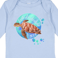 thumbnail image 4 of Inktastic Fort Lauderdale, Florida Swimming Sea Turtle with Bubbles Boys or Girls Long Sleeve Baby Bodysuit, 4 of 5