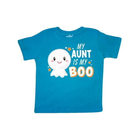 

Inktastic My Aunt is my Boo with Cute Ghost Gift Toddler Boy or Toddler Girl T-Shirt