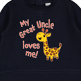 thumbnail image 3 of Inktastic My Great Uncle Loves Me Cute Giraffe Baby Sweatshirt, 3 of 4