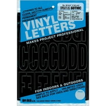Duro Permanent Adhesive Vinyl Letters and Numbers, 3"