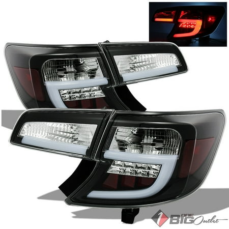 Blacklight Tube - 2012-2015 Camry Black LED Tail Lights w/Fiber Optic LED Neon Light Tube Pair Left+Right 2012 2013 2014