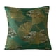 thumbnail image 1 of Funda de almohada con estampado de hojas de ginkgo, 45 x 45 cm, decoración moderna de estilo rústico para sofá. Verde, 1 of 9