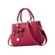 thumbnail image 3 of Bolso de mano para mujer, estilo hobo, de gran capacidad, moderno, con cremallera, para el hombro Rojo, 3 of 9