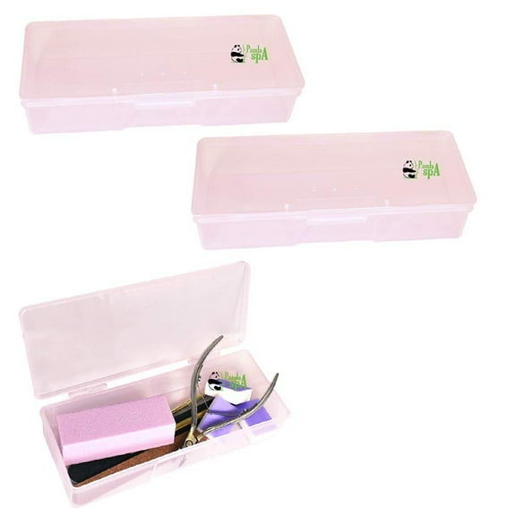 PandaSpa Set of 3 Personal Multifunctional Tool Box for Professional Manicurist Nail Art Pedicure Large size Pink