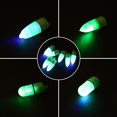 thumbnail image 3 of Alarma de picadura de pesca con luz LED electrónica, sensor de picadura de pez, funciona con pilas, cabeza puntiaguda verde, 3 of 5