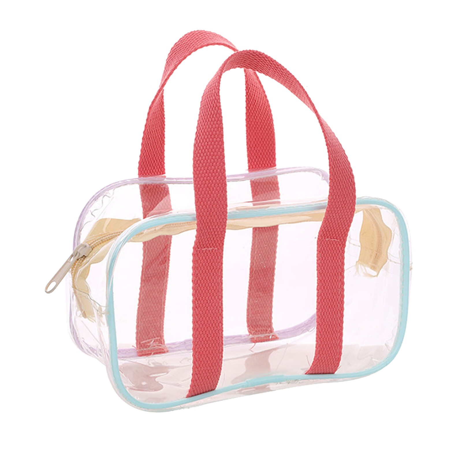 Clear Pvc Beach Bag for Women Transparent Plastic Tote Bag 1Pc Pvc B