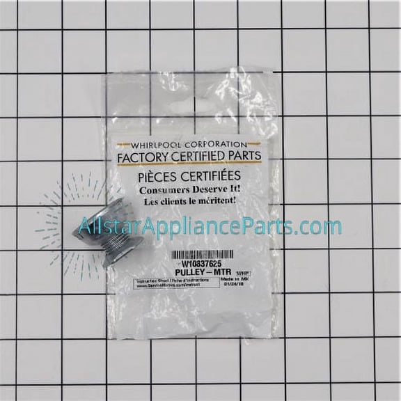 Whirlpool Dryer Motor Pulley W10837625