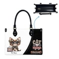 thumbnail image 5 of Chilean WildCat Bag, Personalized Leather Handbags For Women - Personalized Bag with Name - Tote Bags for Mom Grandma - Custom Gifts Ideas for Her, Gift for Cat Lover, Cat Mom, 5 of 7