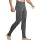 thumbnail image 2 of Mallas térmicas para hombre, Color sólido grueso, suave, cómodo, Otoño Invierno, hogar, oficina, ropa interior para dormir, pantalones para Prendas para la parte inferior del cuerpo Gris oscuro Guardurnaity AP013673-03, 2 of 6