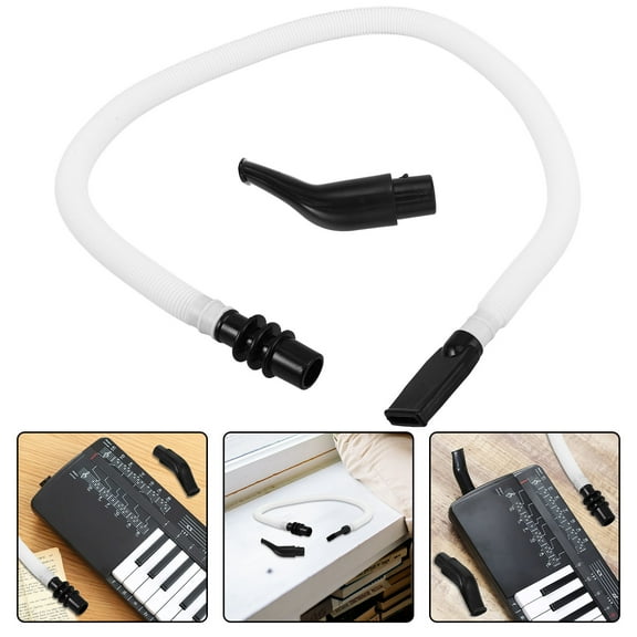 Hemoton 1 Set Plastic Flexible Melodica Air Keyboard Tube With Mouthpiece Tube Replacement Pianica Musical Instrument Supply