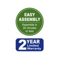 Mainstays Dashwood 4Piece Outdoor Patio Conversation Set, Seats 4