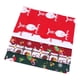thumbnail image 1 of Paquete de tela de algodón para tapicería de vestidos y manualidades con cuadrados navideños de costura 5 piezas, 1 of 7