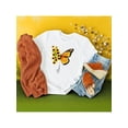 thumbnail image 2 of Blusa con Estampado de Mariposa y Girasoles – Diseño Único y Significativo Color Blanco Talla Mediana Marca Emil SaEs, 2 of 4