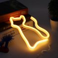 thumbnail image 3 of Cat Shape Neon Sign, LED Decorative Light for Wedding Party, USB/Battery Powered, Warm Color, 3 of 4