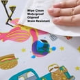 thumbnail image 4 of Newbridge What’s Cookin 52 x 52 inch Square Vinyl Flannel Backed Dining Party Tablecloth, 4 of 8