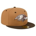 thumbnail image 3 of Men's New Era  Light Brown/Dark Brown Baltimore Ravens Two-Tone Walnut 59FIFTY Fitted Hat, 3 of 5