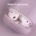 thumbnail image 5 of AirPods Ear tips Cover - elago Ear Tips Cover Compatible with AirPod 1 & 2, 2 Pairs of 2 Colors [ Lovely Pink+Lavender ] [Fit in The case], 5 of 6