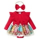 thumbnail image 1 of Gibobby Mamelucos para bebe niña con estampado floral de manga larga para niños y niñas, ropa para niños recién nacidos(Rojo, 18-24 Meses), 1 of 5