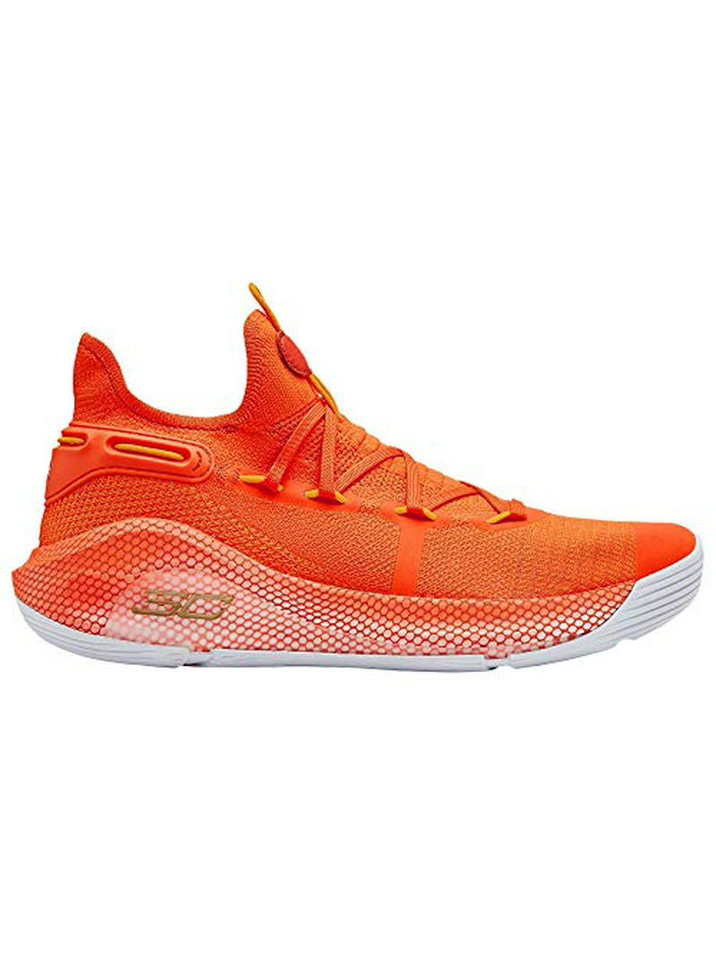 Under Armour Men's Curry 6 Basketball Shoe, Orange, Size 12.5 -