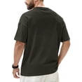 thumbnail image 3 of Kixjoy Gray Tee Shirt Men Basic Crew Neck Short Sleeve T Shirts Cotton Lounge Cozy Sport Tee Baggy Lightweight Spring Mens T Shirts, Dark Gray S, 3 of 7
