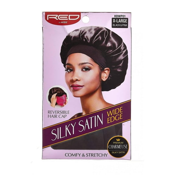 Reversible Silky Satin Hair Cap