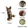 thumbnail image 2 of Tope decorativo para bisagra de puerta WLHYHH, gato, bronce, imán, set de 5, 2 of 7