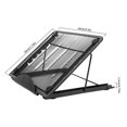 thumbnail image 2 of Support pour Ordinateur Portable Support Pliant pour Ordinateur Portable en Maille Coussinet Rafraîchissant Support Réglable pour Ordinateur Portable Support de Tablette en Rouleau Support Noir, 2 of 9