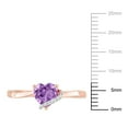 thumbnail image 2 of Everly Women's Amethyst Rose Gold Plated Ring, 2 of 8