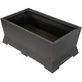 thumbnail image 3 of Blue Sky Outdoor Living Rectangle Peak Smokeless Patio Fire Pit, Dual Lift-Out Ash Catches, Black, 3 of 10