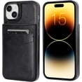 thumbnail image 3 of Compatible with iPhone 15 Plus Case Wallet with Credit Card Holder, Flip Premium Leather Magnetic Clasp Kickstand Heavy Duty Protective Cover for iPhone 15 Plus 6.7 Inch (Black), 3 of 7