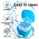 thumbnail image 3 of Caja de solución para baño de dentaduras postizas (azul claro, excluidas las dentaduras postizas), caja de retenedor de ortodoncia, caja de solución de baño de dentaduras postizas de plástico, juego d, 3 of 5