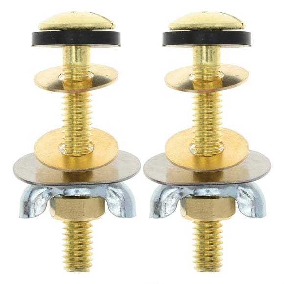 LEEYNEER 2pcs Toilet Seat Fixing Bolts Toilet Seat Fixing Screws Parts Metal Fixing Screw
