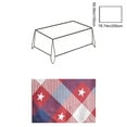 thumbnail image 6 of 4th of July Tablecloth, Patriotic Tablecloth Rectangle 59x59 inch, Red and Blue Stars Indoor or Outdoor American Flag Independence Day Kitchen Table Decorations for Dinner, 6 of 6