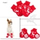 thumbnail image 2 of 4 juegos de calcetines de algodón antideslizantes para mascotas, perros, cachorros, gatos, con patrón navideño, talla XL (hombre de nieve navideño + ciervo navideño + árbol de Navidad), 2 of 7