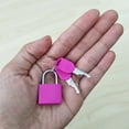 thumbnail image 3 of Trianu 6 Pcs Suitcase Small Locks with Keys Luggage Metal Padlocks for Outdoor Travel Suitcase Baggage Backpacks School Gym Lockers Computer Bags Filing Cabinets Toolbox, Multicolor, 3 of 6